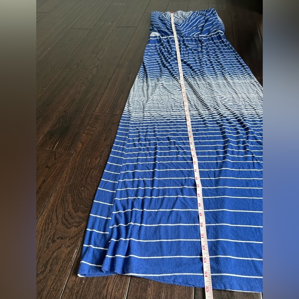 Strapless Blue and White Dress - Picture 5 of 6